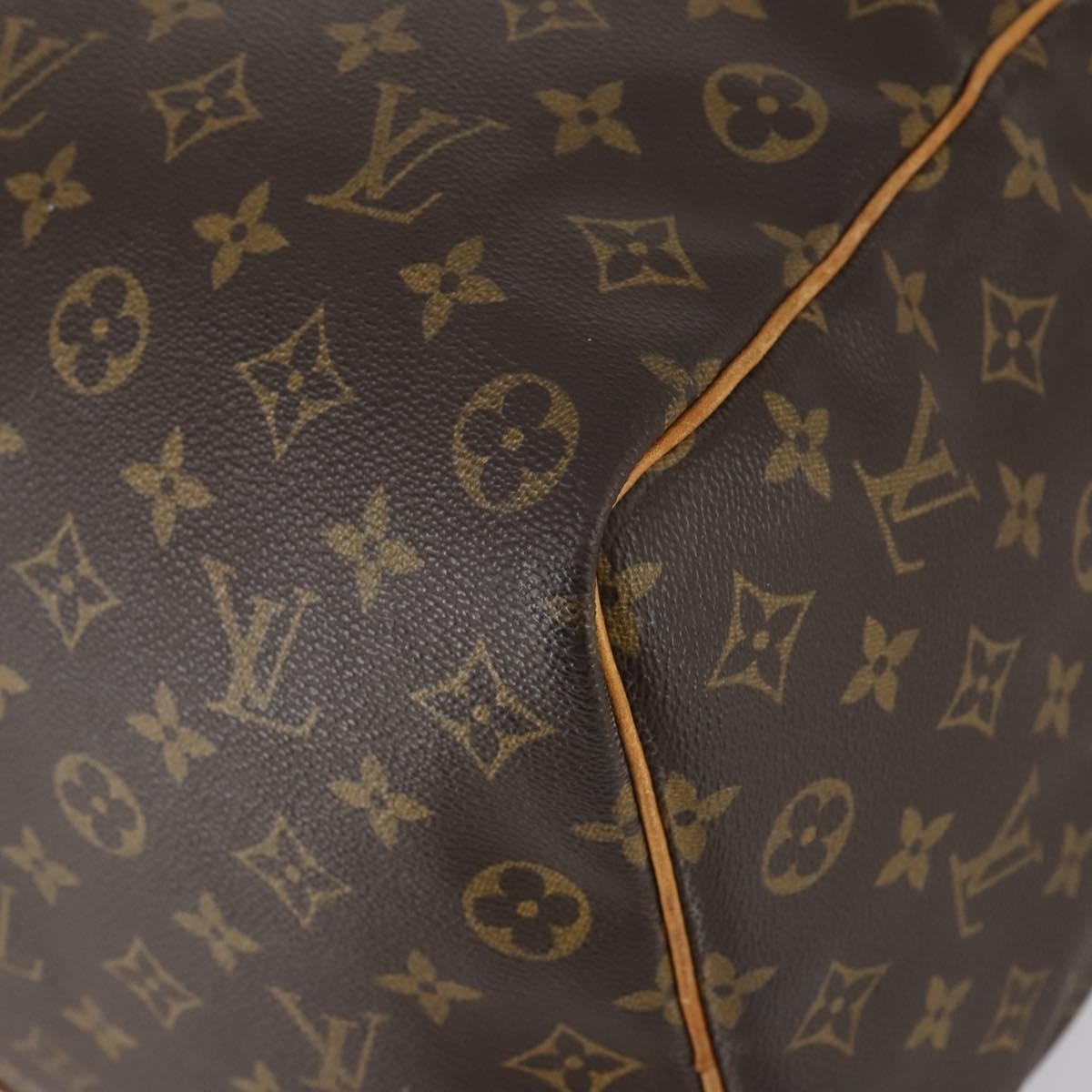 Louis Vuitton Keepall Bag Monogram Canvas, BROWN, CANVAS, Travel bag