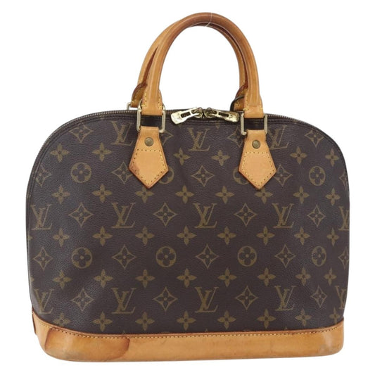 Louis Vuitton Alma Handbag Monogram Canvas, BROWN, CANVAS, Handbag