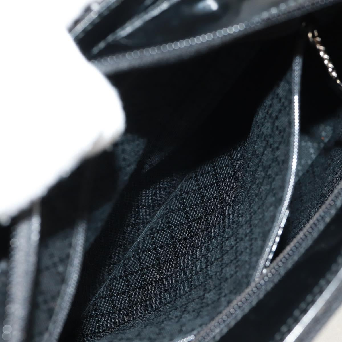 Gucci Vintage Bamboo Handle Bag Nylon, BLACK, NYLON, Handbag