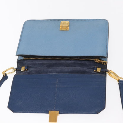 Miu Miu Shoulder Bag Leather, BLUE, LEATHER, Shoulder bag