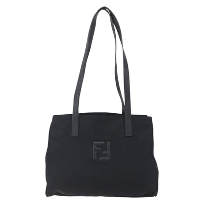 Fendi Vintage FF Tote Nylon, BLACK, NYLON, Tote bag