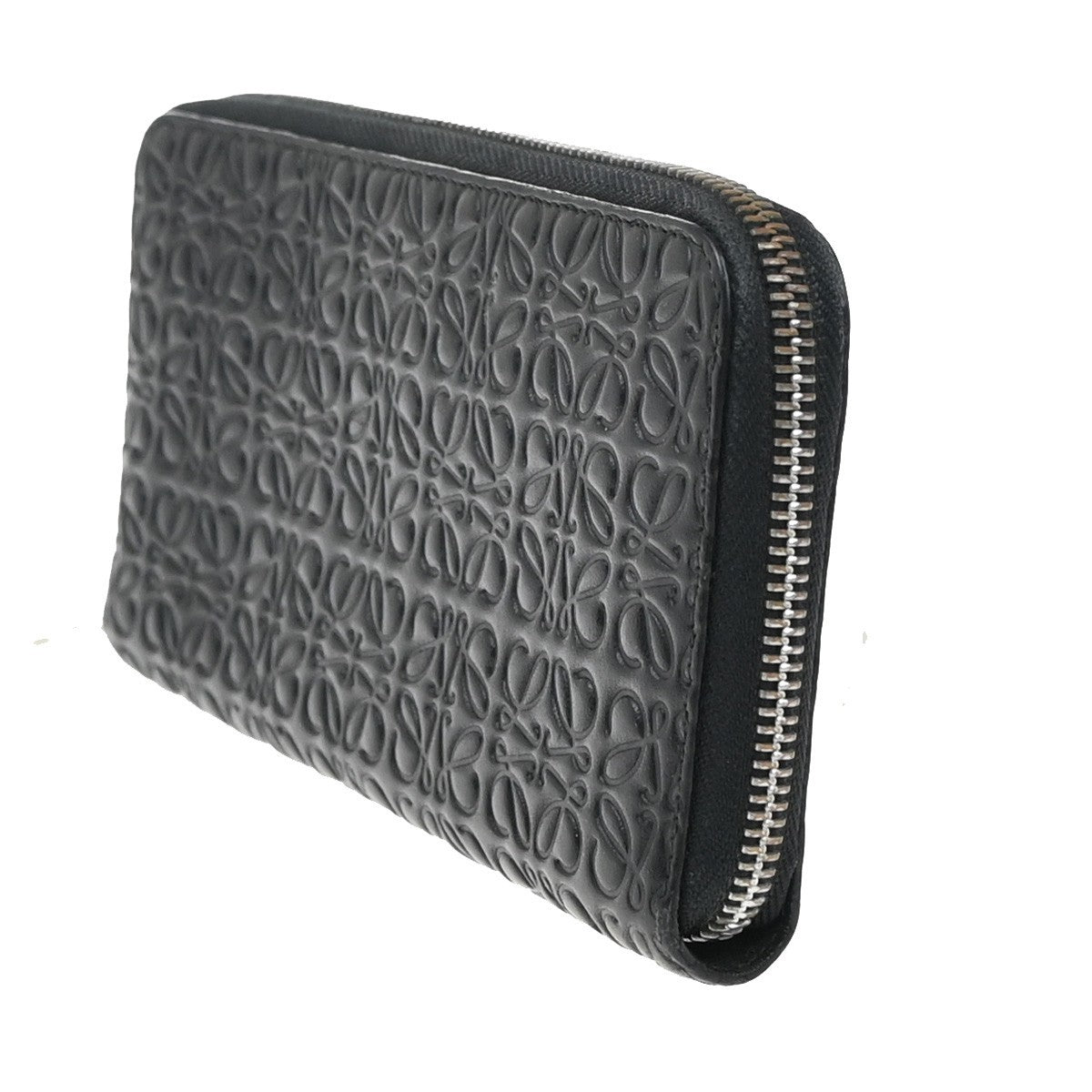 Loewe Anagram Wallet Leather, BLACK, LEATHER, Wallets