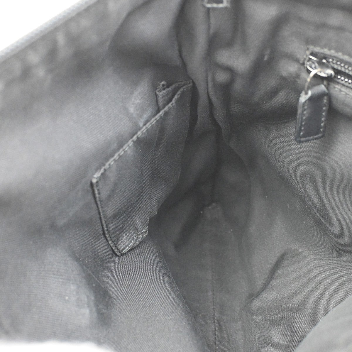 Gucci Zip Messenger GG Canvas with Perforated Leather, BLACK, CANVAS, Shoulder bag