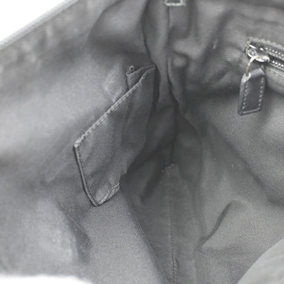 Gucci Zip Messenger GG Canvas with Perforated Leather, BLACK, CANVAS, Shoulder bag