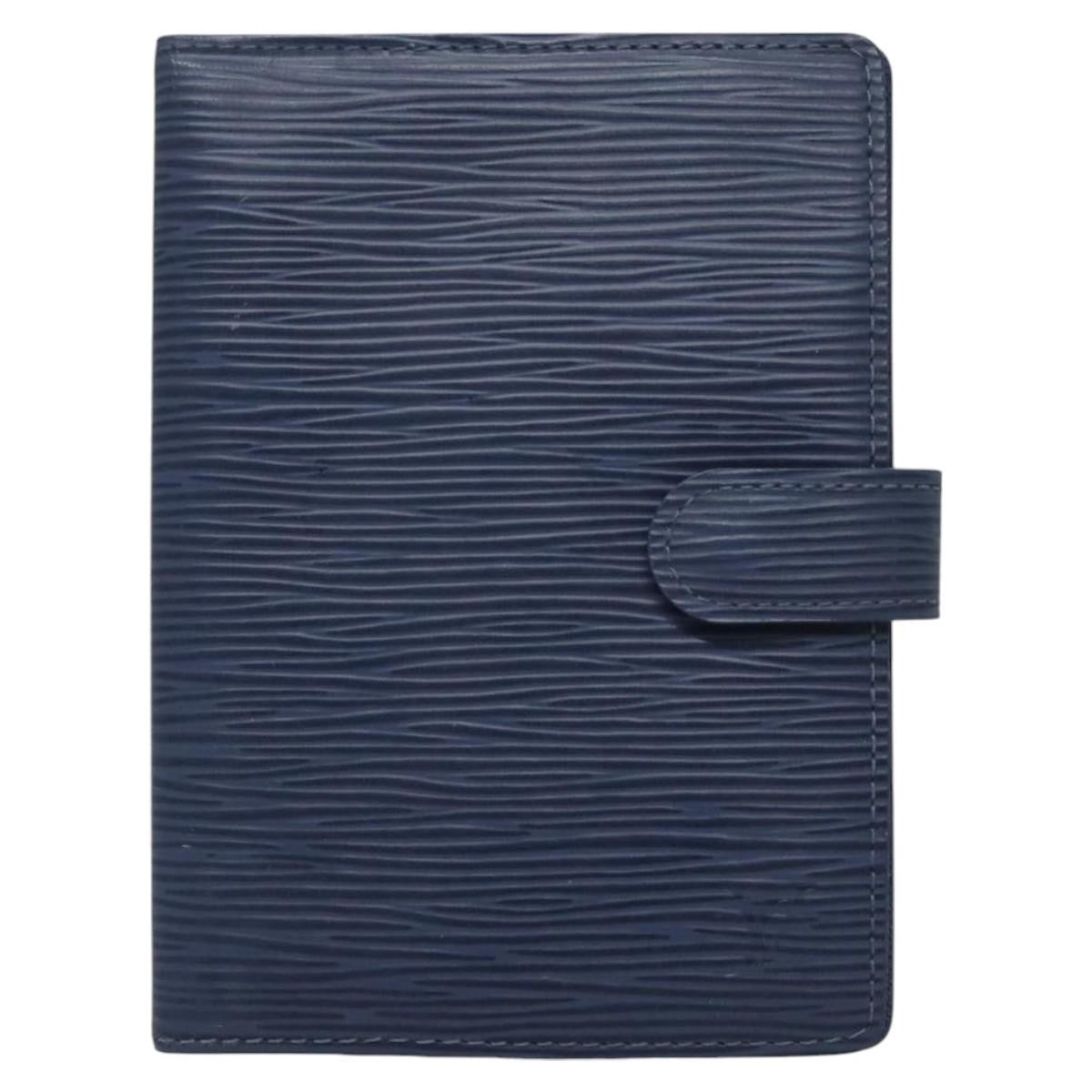 Louis Vuitton Agenda Cover Epi Leather, BLUE, LEATHER, Wallets