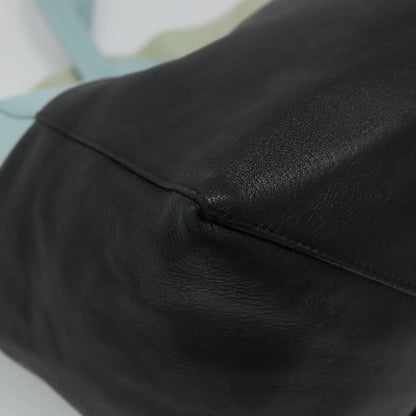 Celine Horizontal Cabas Tote Leather, BLACK, LEATHER, Tote bag