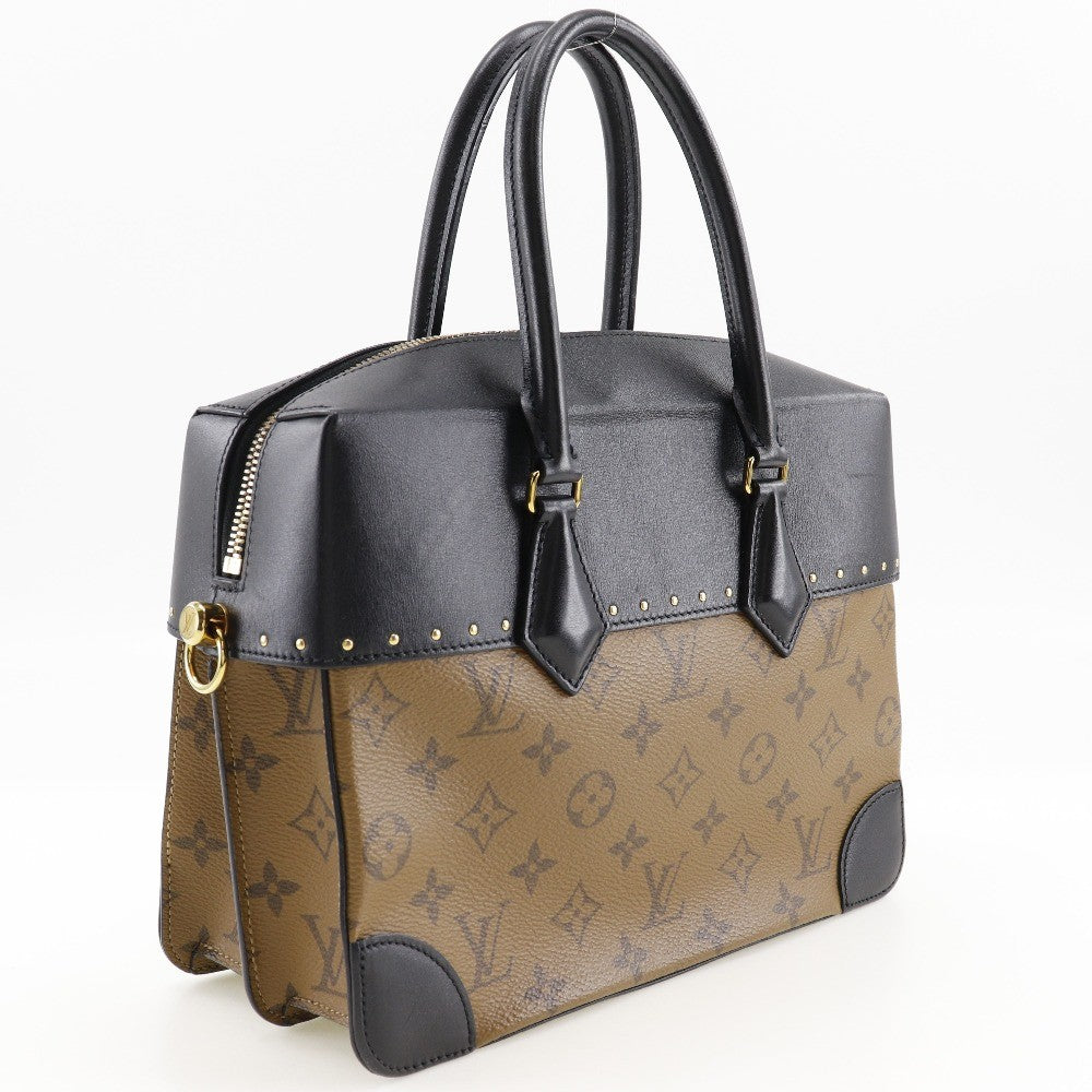 Louis Vuitton City Malle Handbag Reverse Monogram Canvas and Leather, BROWN, CANVAS, Handbag