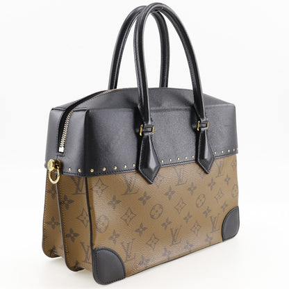 Louis Vuitton City Malle Handbag Reverse Monogram Canvas and Leather, BROWN, CANVAS, Handbag