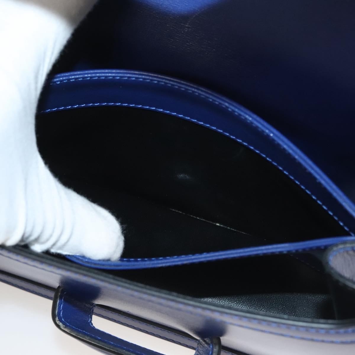 Loewe Barcelona Shoulder Bag Leather, BLUE, LEATHER, Shoulder bag