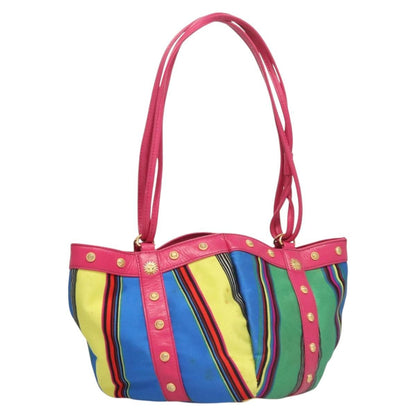Versace Vintage Shoulder Bag Canvas, MULTICOLOUR, CANVAS, Shoulder bag