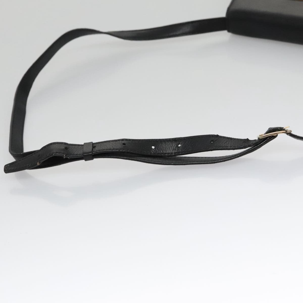 Celine Shoulder Bag Leather, BLACK, LEATHER, Shoulder bag