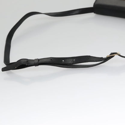 Celine Shoulder Bag Leather, BLACK, LEATHER, Shoulder bag