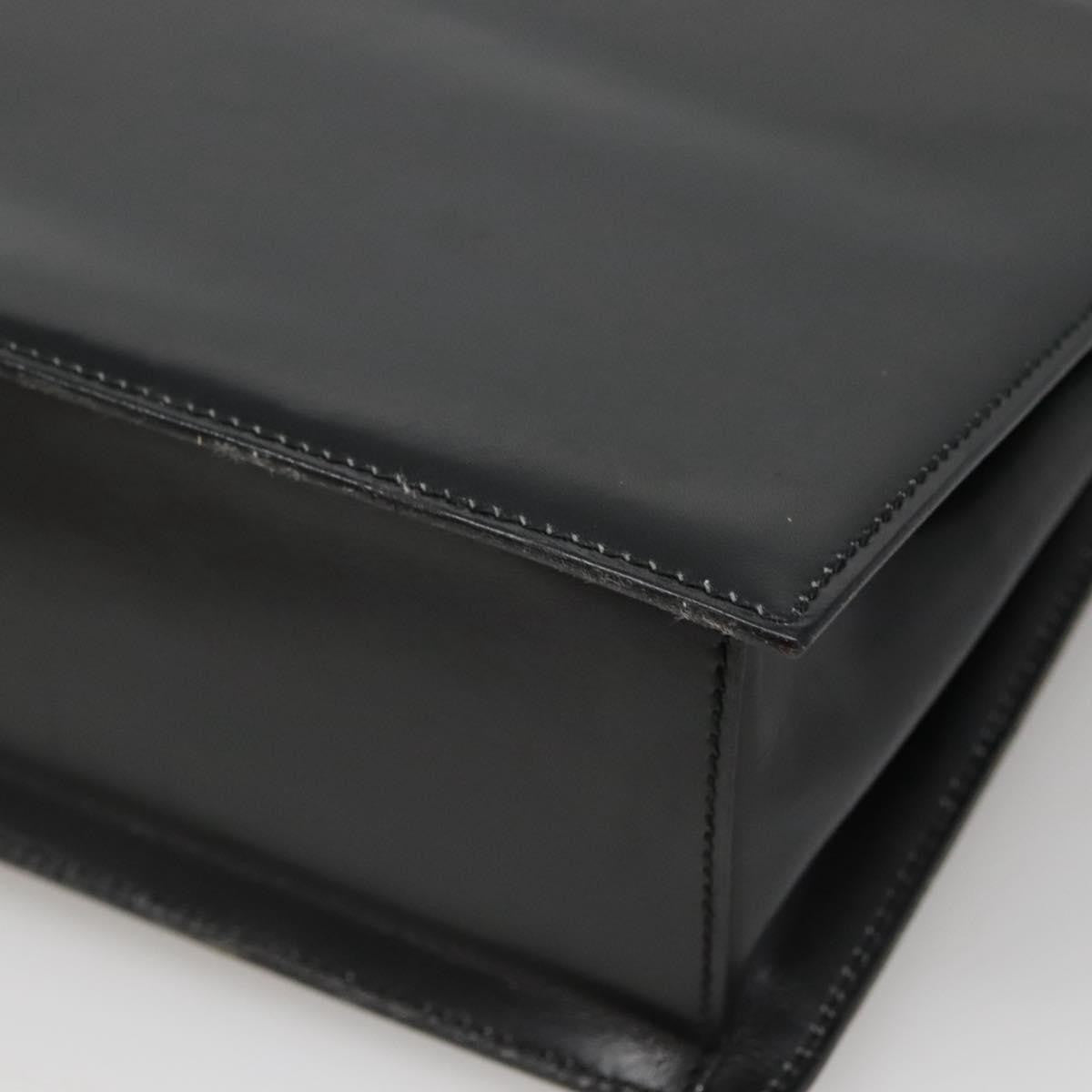 Gucci Vintage Handbag Leather, BLACK, LEATHER, Handbag