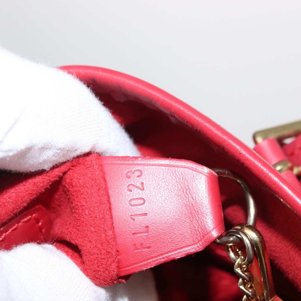 Louis Vuitton Bucket Bag Epi Leather, RED, LEATHER, Shoulder bag