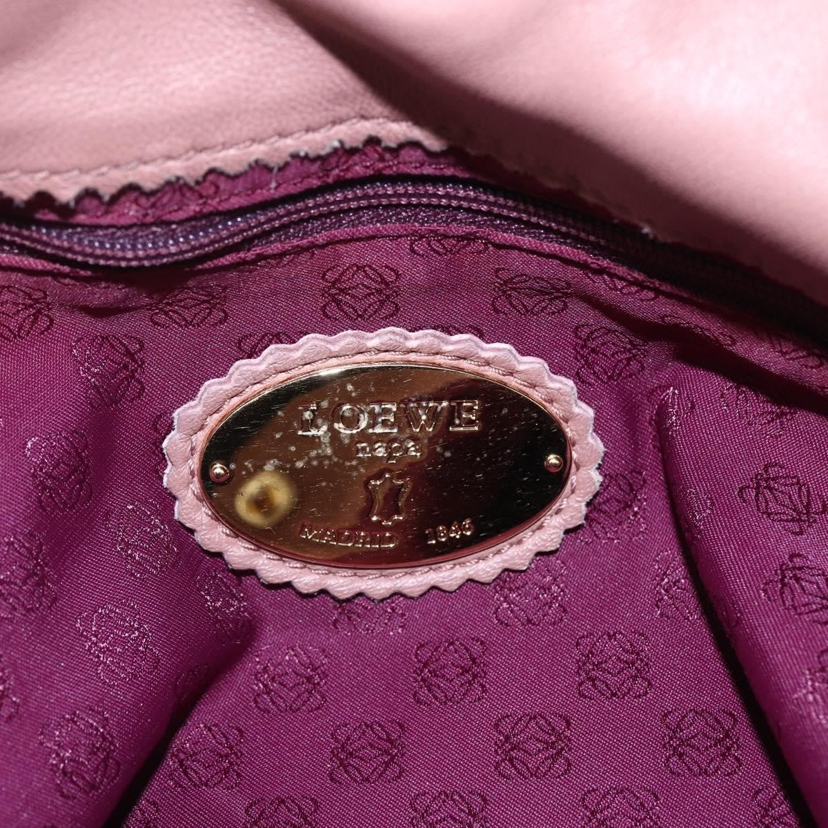 Loewe Vintage Anagram Tote Leather, PINK, LEATHER, Tote bag