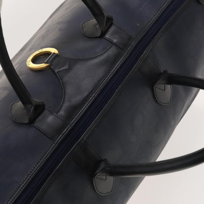 Christian Dior Vintage Trotter Boston Bag Canvas, NAVY, CANVAS, Travel bag