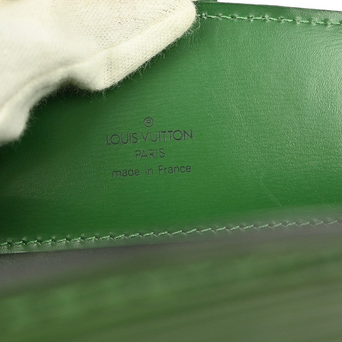 Louis Vuitton Cluny Shoulder Bag Epi Leather, GREEN, LEATHER, Shoulder bag