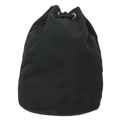 Prada Vela Drawstring Bucket Pouch Tessuto, BLACK, NYLON, Clutche & pouche