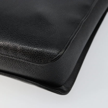 Chanel Vintage Lock Briefcase Caviar, Black, Leather, Briefcase