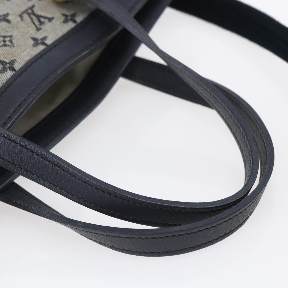 Louis Vuitton Francoise handbag Mini lin, BLUE, CANVAS, Tote bag