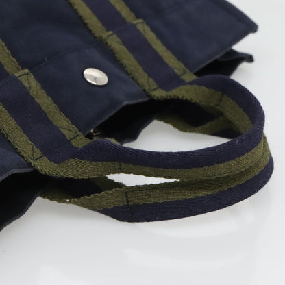 Hermes Fourre Tout Tote Canvas, SILVER, CANVAS, Tote bag