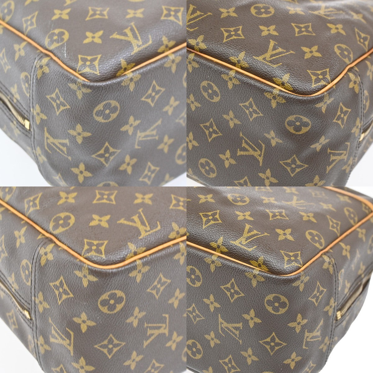 Louis Vuitton Deauville Handbag Monogram Canvas, BROWN, CANVAS, Handbag