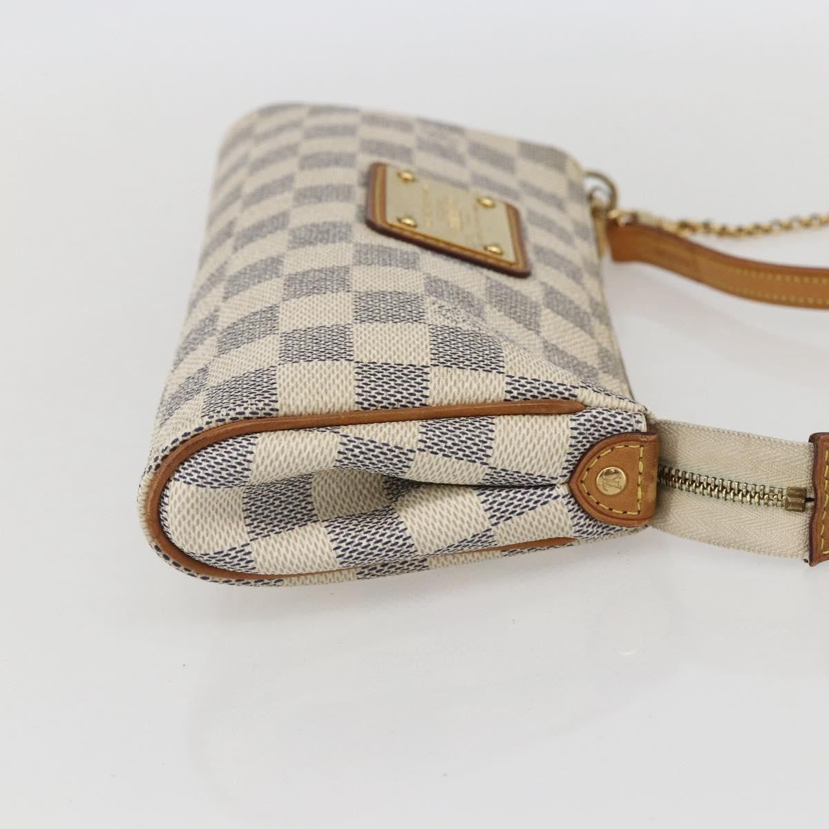 Louis Vuitton Eva Handbag Damier, BEIGE, CANVAS, Clutche & pouche
