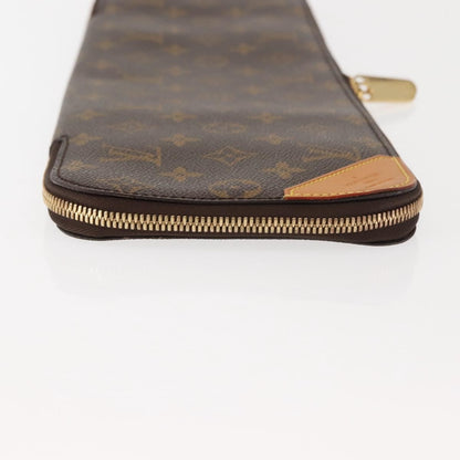 Louis Vuitton 5 Tie Case Monogram Canvas, BROWN, CANVAS, Clutche & pouche