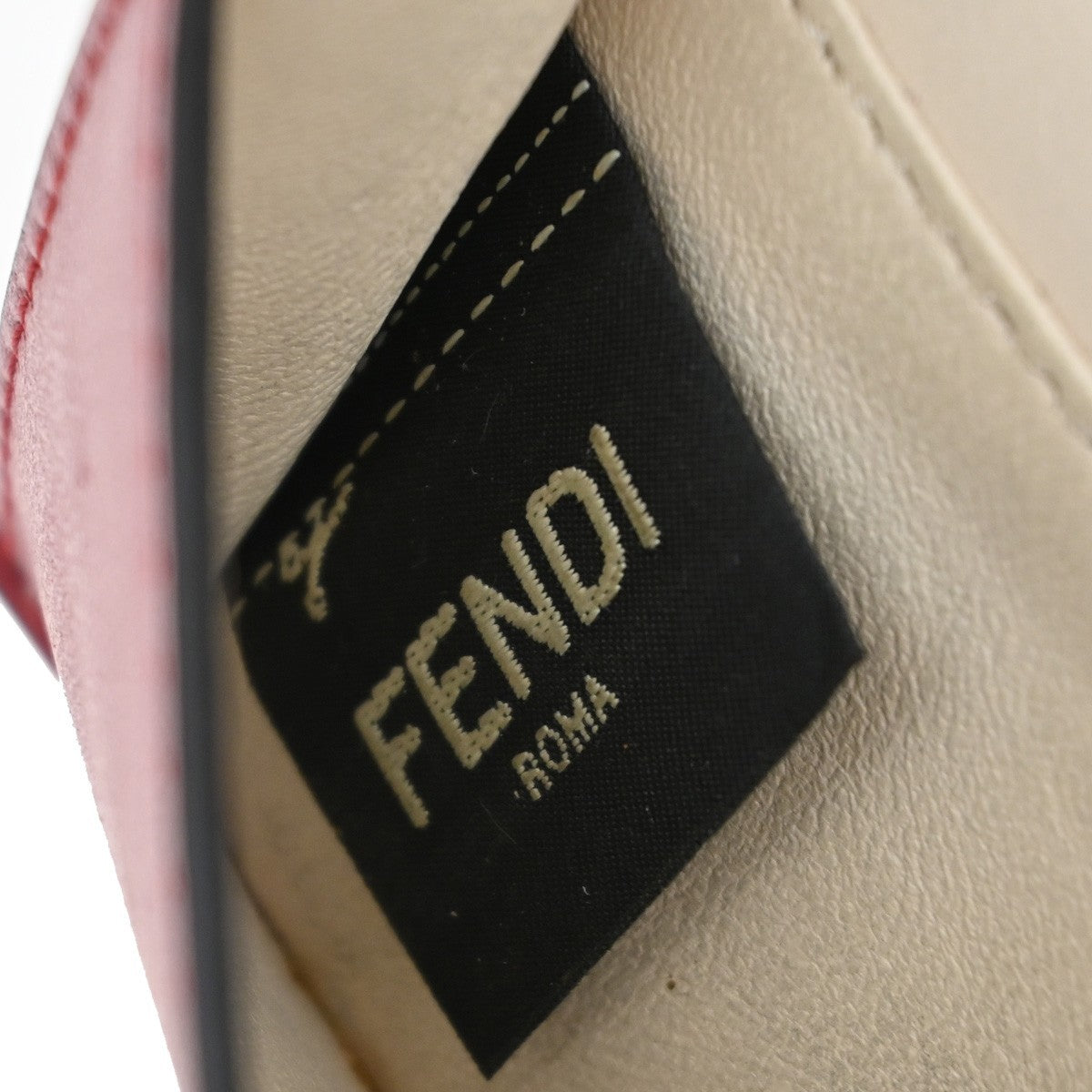 Fendi Peekaboo Wallet Leather, RED, LEATHER, Wallets