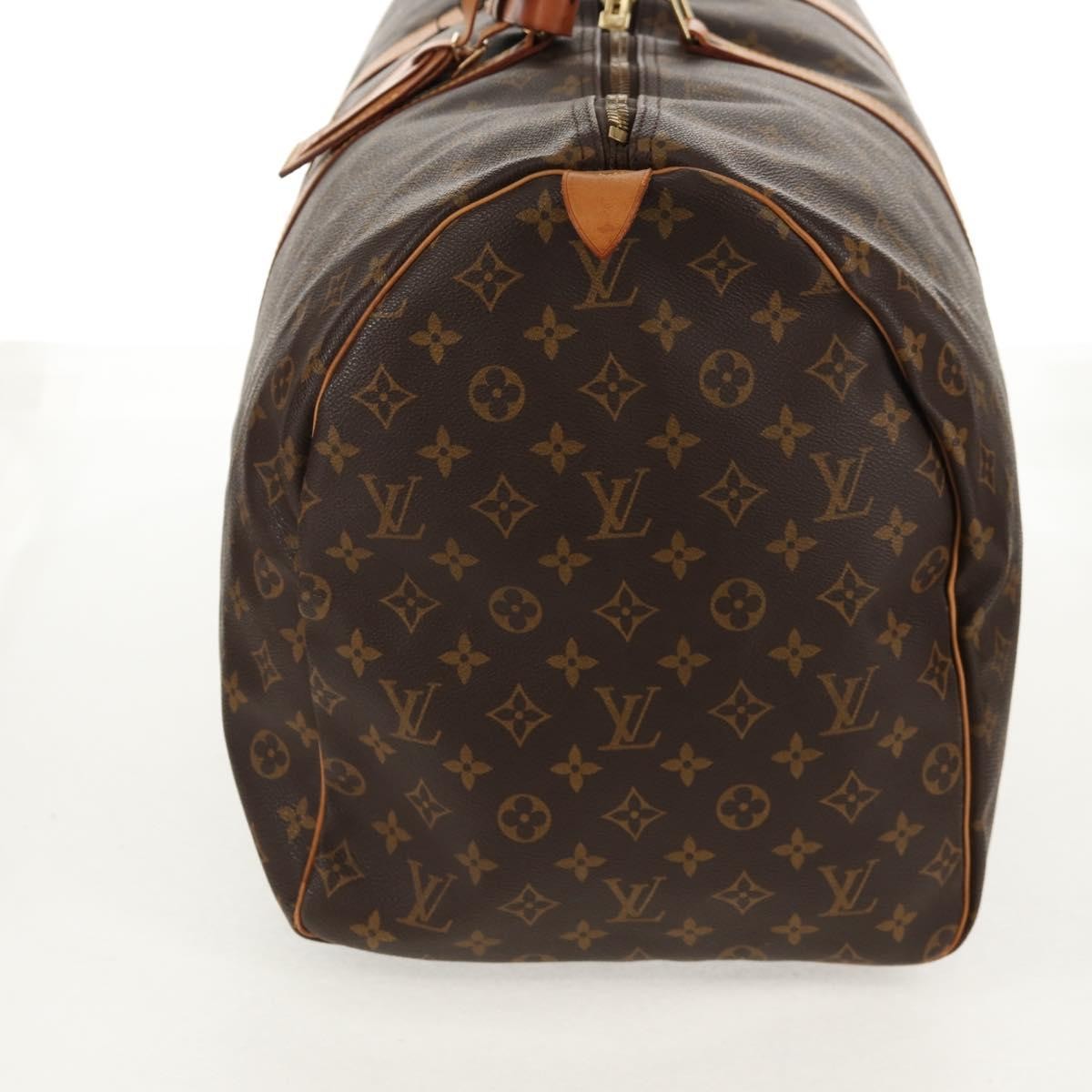 Louis Vuitton Keepall Bag Monogram Canvas, BROWN, CANVAS, Travel bag