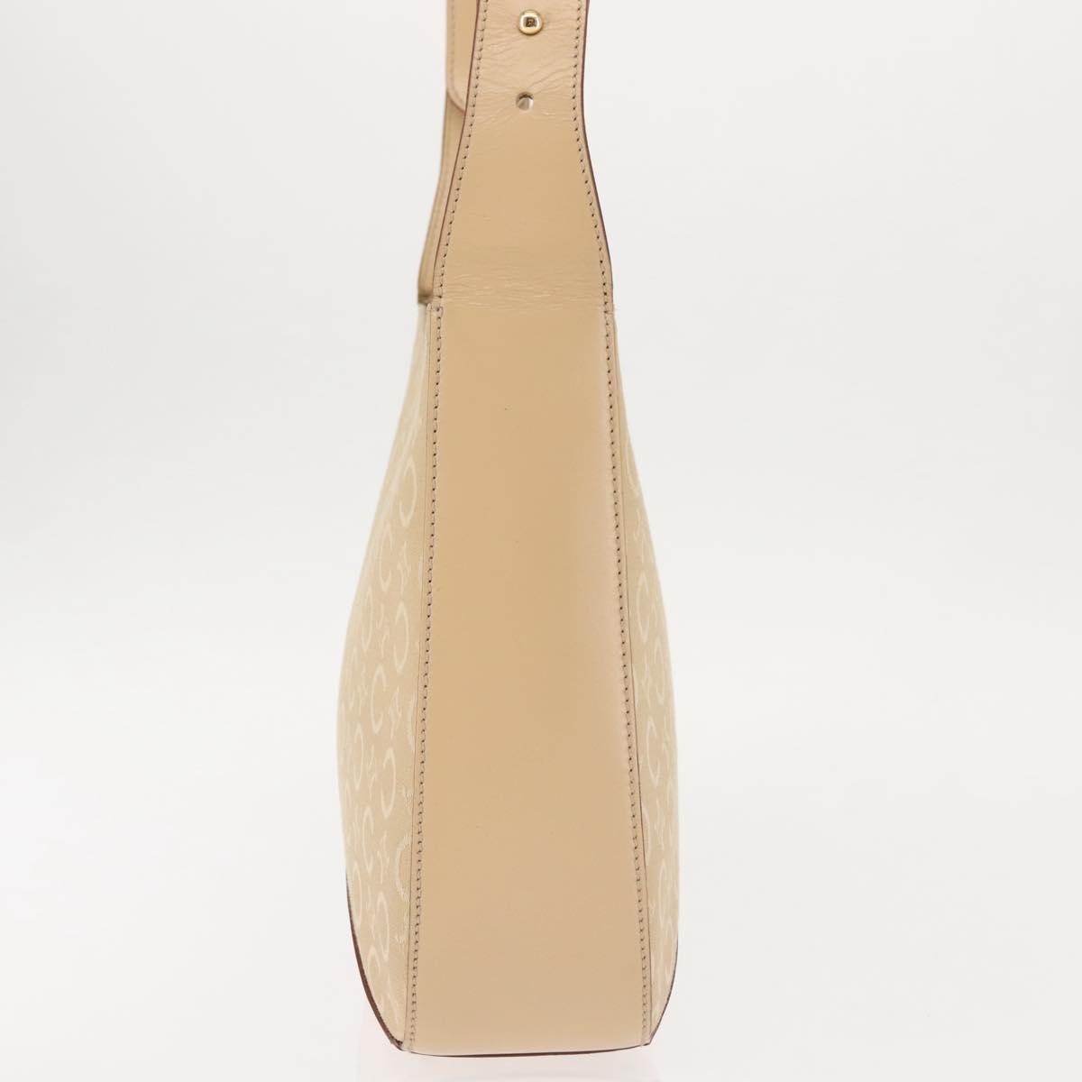 Celine Macadam Shoulder Bag Canvas, BEIGE, CANVAS, Shoulder bag