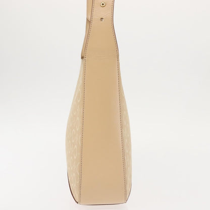 Celine Macadam Shoulder Bag Canvas, BEIGE, CANVAS, Shoulder bag