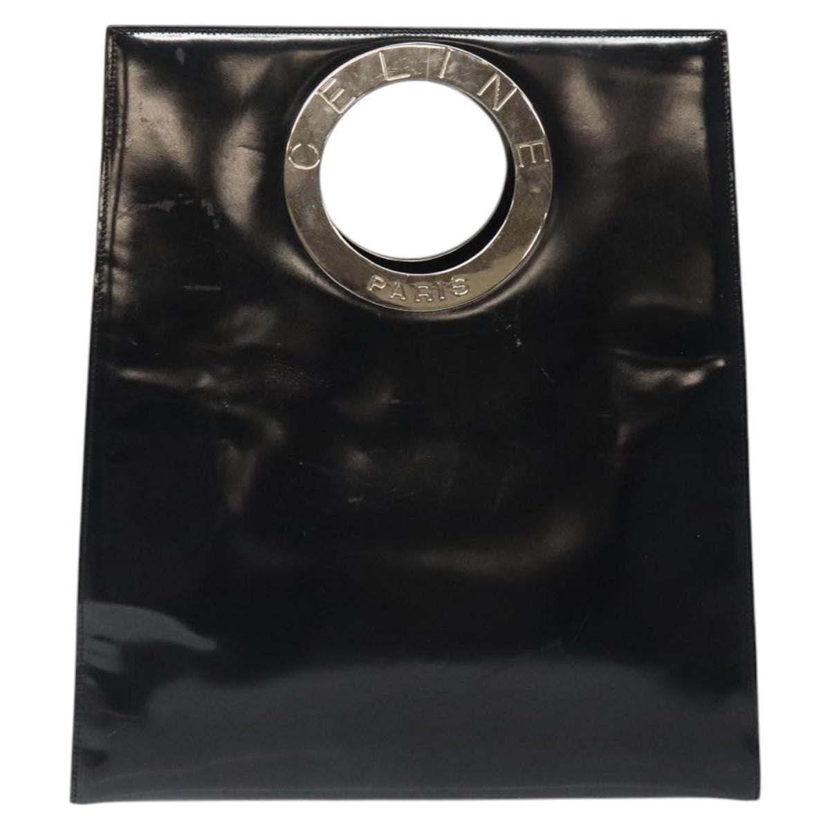 Celine Handbag Patent leather, BLACK, PATENT_LEATHER, Handbag