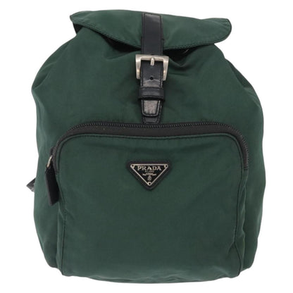 Prada Front Pocket Backpack Tessuto, GREEN, NYLON, Backpack