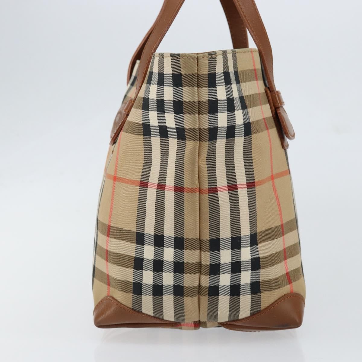 Burberry Vintage Tote Vintage Check Coated Canvas, BEIGE, CANVAS, Tote bag