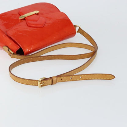 Louis Vuitton Bellflower Handbag Monogram Vernis, RED, PATENT_LEATHER, Shoulder bag