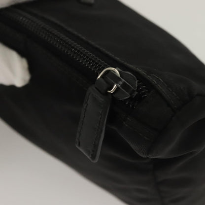 Prada Zip Pouch Tessuto, BLACK, NYLON, Clutche & pouche
