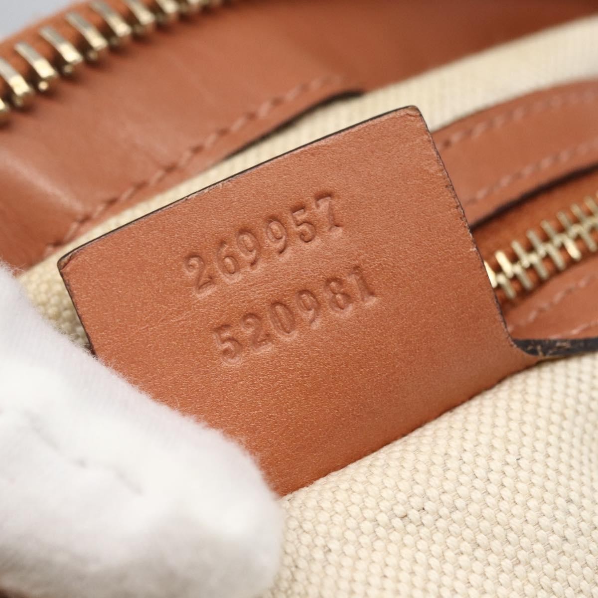 Gucci Vintage tote Canvas, BROWN, CANVAS, Tote bag