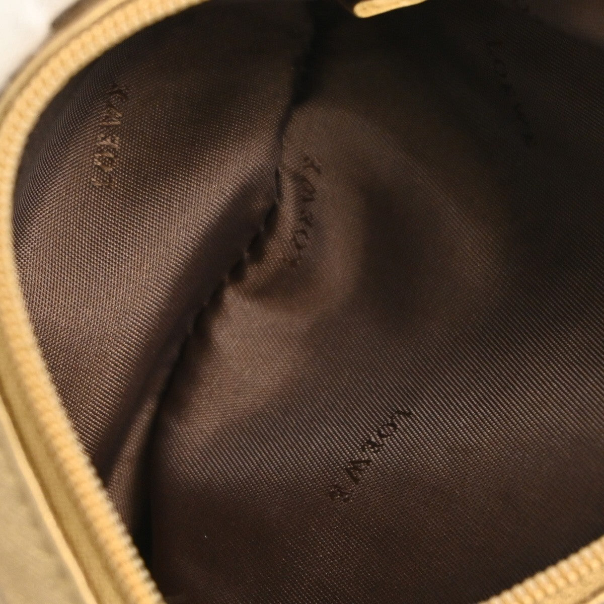 Loewe Anagram Clutch Bag Leather, GOLD, LEATHER, Clutche & pouche