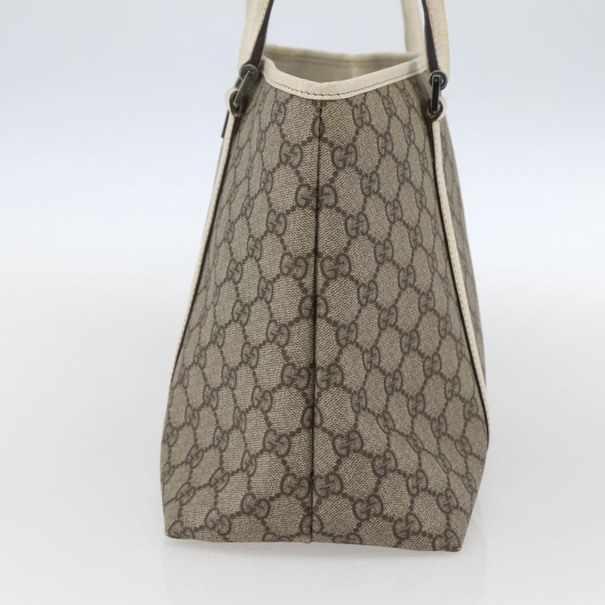 Gucci Joy Tote GG Coated Canvas with Leather, BEIGE, PVC, Tote bag