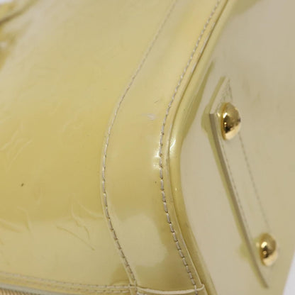 Louis Vuitton Alma Handbag Monogram Vernis, BEIGE, PATENT_LEATHER, Handbag
