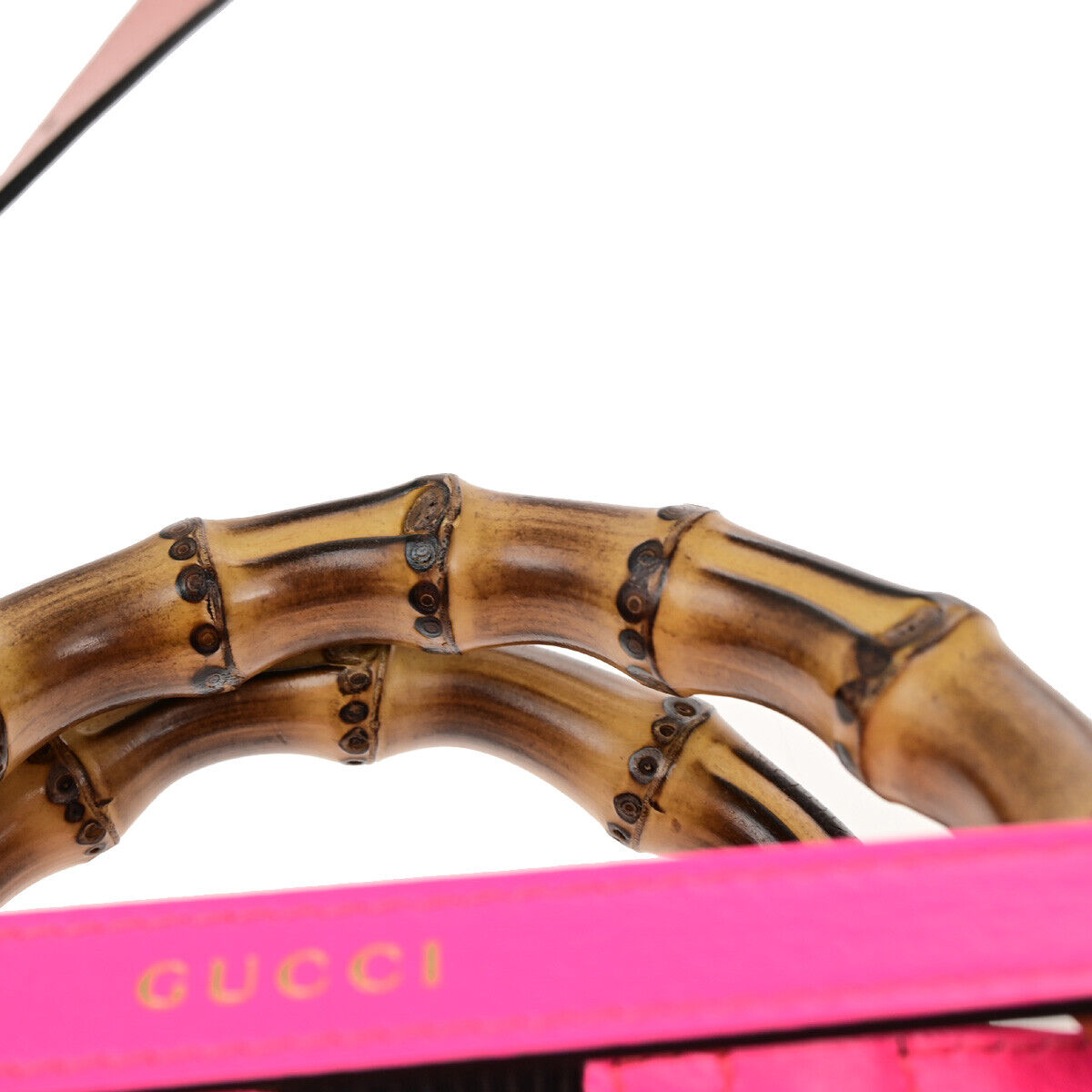 Gucci Diana NM Bamboo Handle Tote Leather, PINK, LEATHER, Tote bag