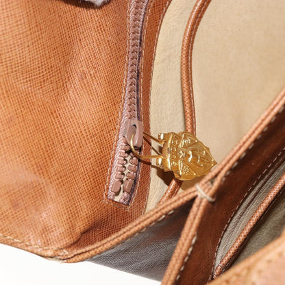 Gucci Vintage Shoulder Bag Leather, BROWN, LEATHER, Shoulder bag