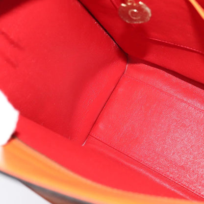 Celine Tote bag Leather, ORANGE, LEATHER, Tote bag