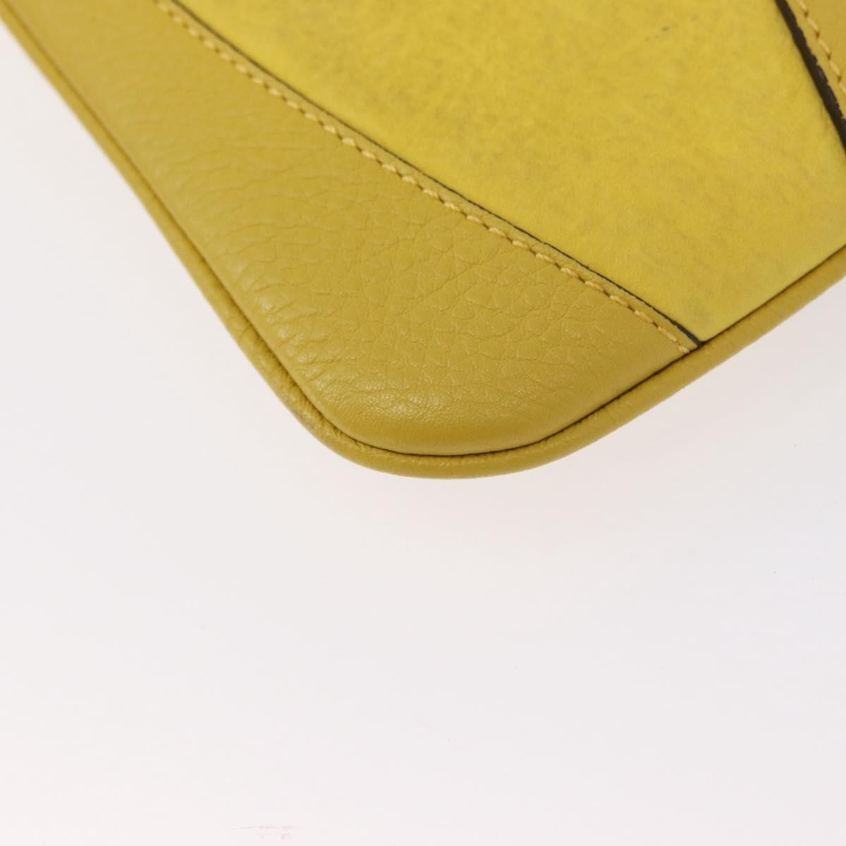 Burberry Vintage Shoulder Bag Leather, YELLOW, LEATHER, Shoulder bag