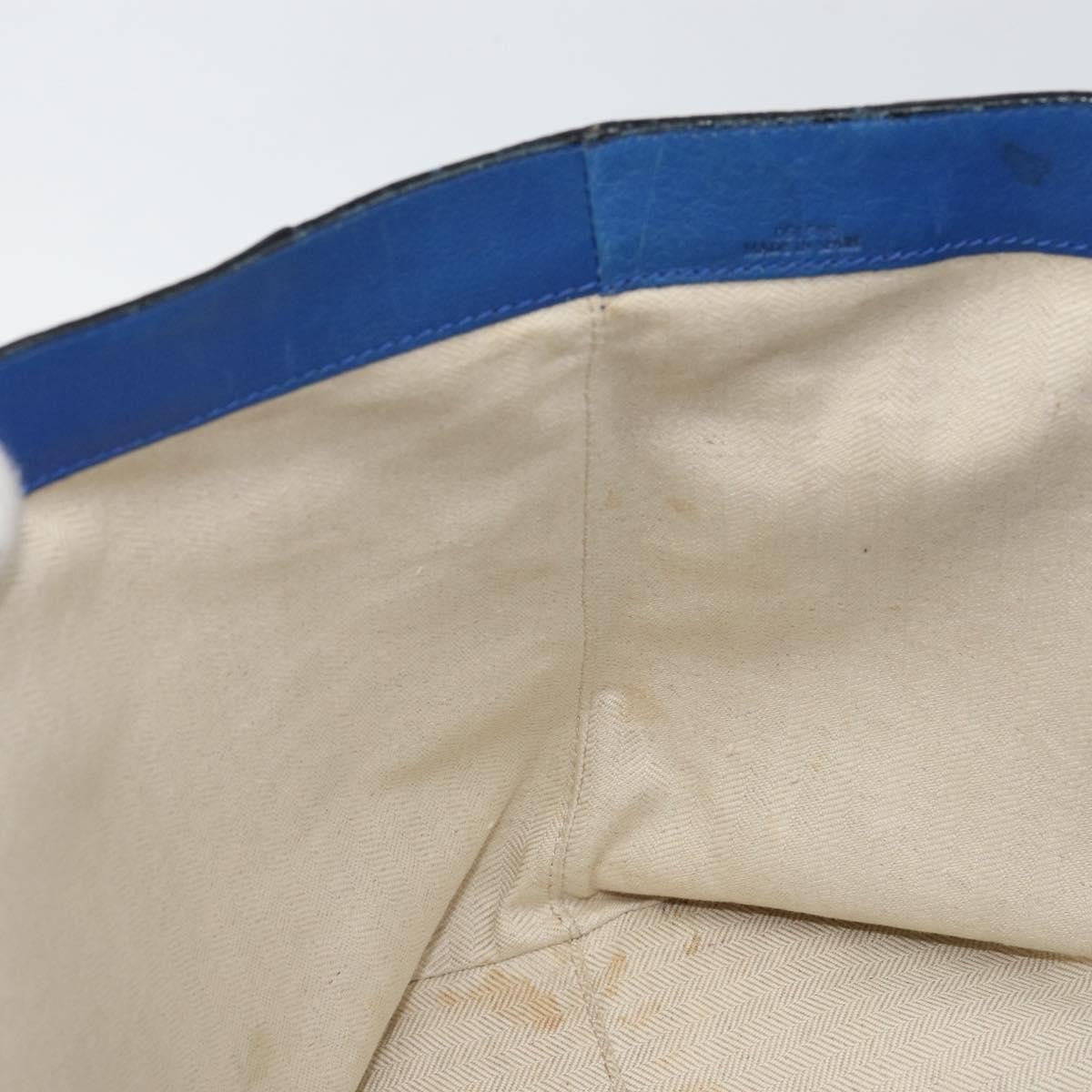 Loewe Vintage Anagram Tote Leather, BLUE, LEATHER, Tote bag