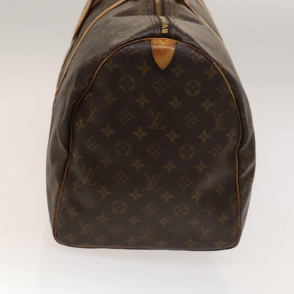 Louis Vuitton Keepall Bag Monogram Canvas, BROWN, CANVAS, Travel bag