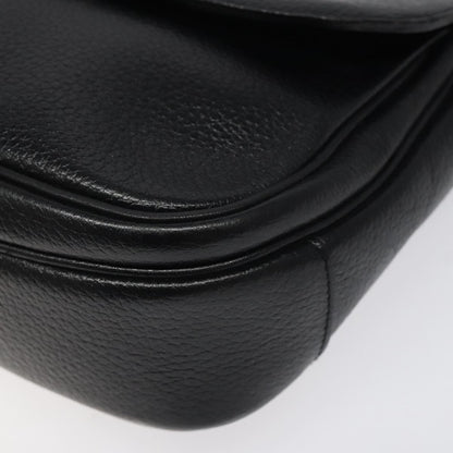 Burberry Flap Shoulder Bag Leather, BLACK, LEATHER, Shoulder bag