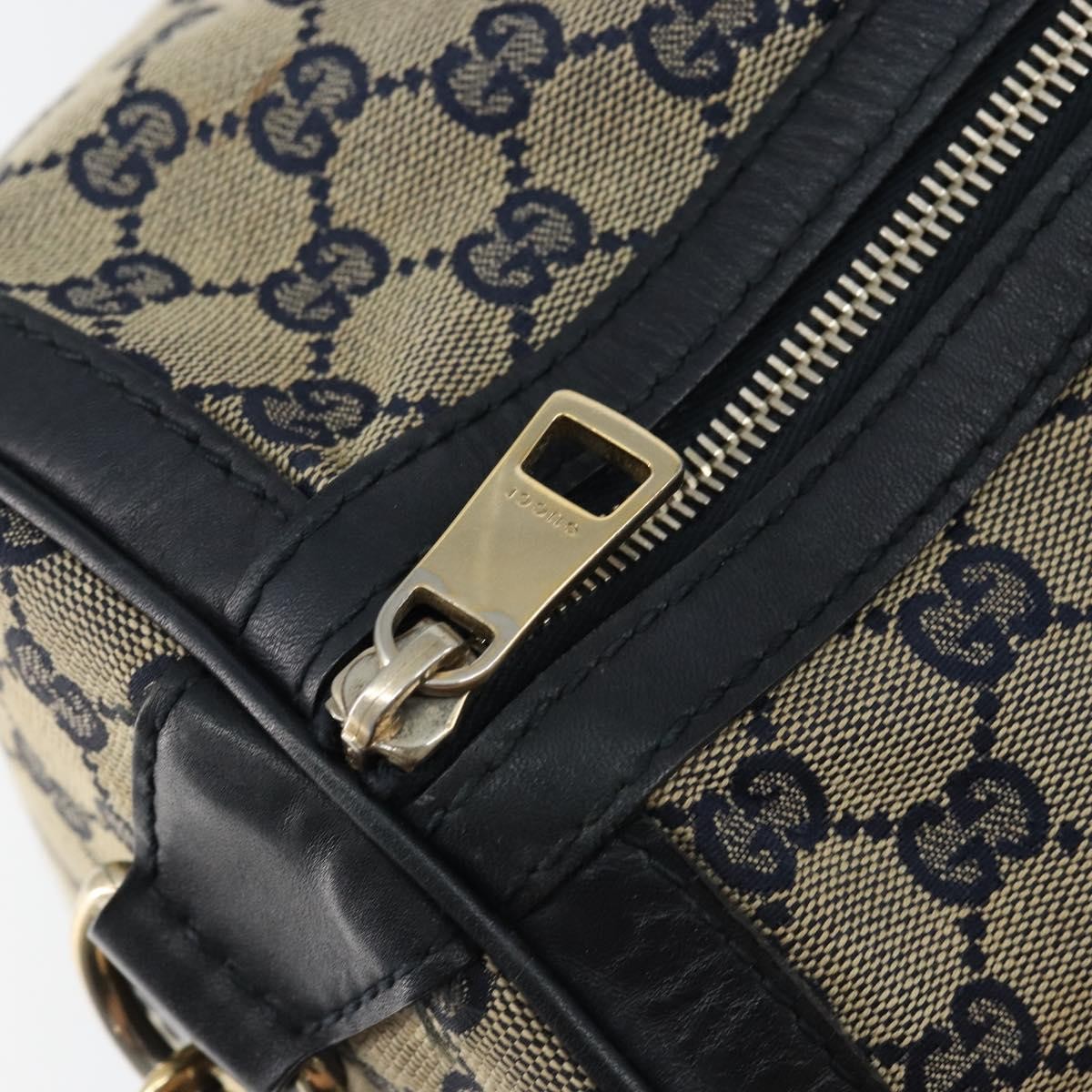 Gucci Vintage Web Boston Bag GG Canvas, NAVY, CANVAS, Travel bag