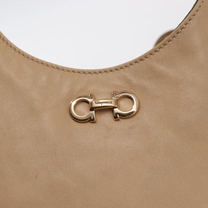 Salvatore Ferragamo Betulla Chain Tote Leather, BEIGE, LEATHER, Tote bag